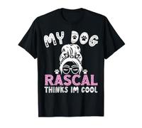 Rascal Nom de Chien personnalisé My Dog Thinks Im Cool T-Shirt