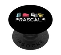 Rascal Nom personnalisé pour Les Amoureux des Animaux domestiques PopSockets PopGrip Adhésif