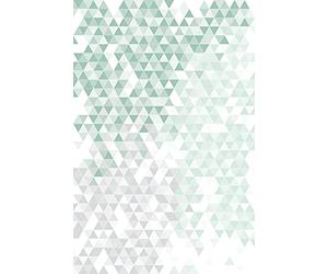 Rasch 100815 Papier peint photo avec motif géométrique de petits triangles Vert 2,80 m x 1,86 m