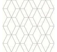 Rasch 278613 Papier peint blanc crème avec motif géométrique lignes fines en or 10,05 m x 0,53 m (L x l)