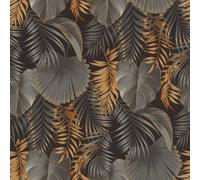 Rasch 462043 Papier Peint intissé foncé avec Motif Jungle, doré, Noir/Or