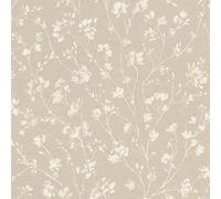 Rasch 463811 Freundin III Papier peint Motif floral Beige