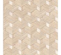 Rasch 466201 Papier peint intissé Motif géométrique Beige et gris 10,05 x 0,53 m