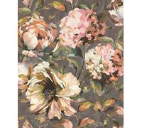Rasch 485172 Florentine III Papier peint intissé Motif fleurs Rose/vert et marron 10,05 x 0,53 m (L x l)
