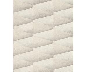 Rasch 554618 Papier peint intissé avec motif graphique blanc, beige et gris avec un léger éclat de la collection Composition-10,05 0,53 m (L x l)