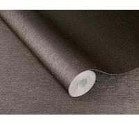 Rasch 608625 Papier peint intissé uni Motif lignes Gris/marron métallisé