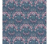 Rasch 710038 Sophia Floral Peint Bleu Rose 10m Rouleau Vintage Style Décor