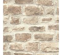 Rasch b.b home passion VI 860610 Papier peint intissé aspect pierre rustique Marron 10,05 m x 53 cm