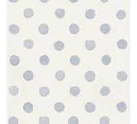 Rasch Bambino XIX 252033 Papier peint non tissé à gros pois Bleu