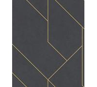 Rasch Brick Lane 427431 Papier peint intissé, industriel, noir or, 10,05 x 0,53 m