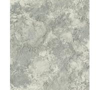 Rasch Collection Factory VI 497243 Echo Papier peint intissé aspect toile avec structure en gris/blanc