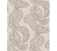 Rasch Color your life 822632 Papier peint intissé Motif feuilles Beige 10,05 m x 0,53 m (L x l)
