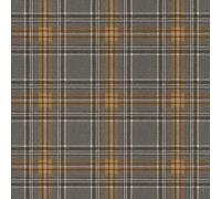 Rasch Curiosity 537451 Papier peint intissé à carreaux, anthracite, gris et marron, de la collection Curiosity, 10,05 m x 0,53 m (L x l)