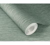 Rasch Curiosity 537666 Papier peint intissé vert à lignes fines 10,05 x 0,53 m