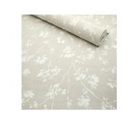 Rasch Freundin III 463811 Intissé Papier peint Botanique 0.53 x 10.05 m beige blanc