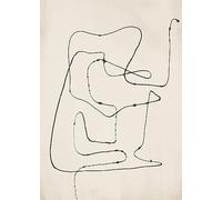 Rasch Line-Art 557855 Papier peint photo sur intissé Motif moderne Noir 2,8 m x 2 m
