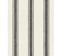 Rasch Lirico 555639 Papier peint intissé à rayures blanches et noires