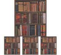 Rasch Livres de bibliothèque Papier Peint - 934809 (Lot de 4)