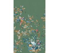 Rasch Magicwalls 362848 Papier peint photo non tissé avec oiseaux et branches verts, marron et rouge, 2,65 x 1,59 m (L x l)