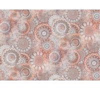 Rasch Magicwalls 363043 Papier peint photo non tissé avec cercles floraux rouges, bleu clair et blanc, 2,65 x 3,71 m (L x l)
