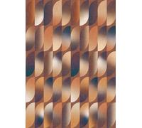 Rasch Magicwalls 364088 - Papier peint photo non tissé avec des formes graphiques marron et bleu - Collection Magicwalls - 3,00 x 2,12 m (L x l)