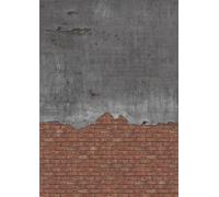 Rasch Magicwalls 364293 Papier peint photo non tissé avec mur de briques rouges et grises, 3 x 2,12 m (L x l)