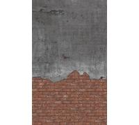 Rasch Magicwalls 364309 Papier peint photo non tissé avec mur de briques rouges et grises, 2,65 x 1,59 m (L x l)