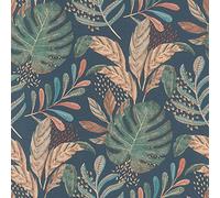 Rasch paperhangings Papier peint non tissé (botanique) Bleu 10,05 m x 0,53 m Sélection Vinyl/Vlies 464306