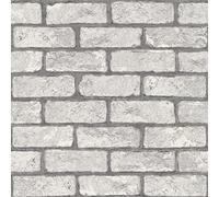 Rasch Papier peint 278200 - Aspect pierre - Briques grises - Aspect 3D - 10,05 m x 0,53 m