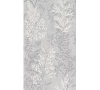 Rasch Papier peint 285024 - Papier peint clair avec petites plantes grises - 10,05 m x 0,53 m (L x l)