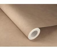 Rasch Papier peint 330045 - Papier peint intissé uni camel avec aspect lin - Structure textile de la collection Paraiso