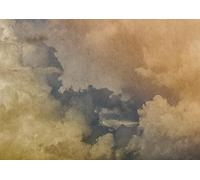 Rasch Papier peint 363159 - Papier peint photo non tissé avec nuages et ciel en jaune et bleu - 3 m x 4,24 m (L x l)