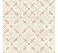 Rasch Papier peint 410273 - Papier peint intissé à motifs avec aspect carrelage - Sable et rose de la collection Beachhouse