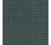 Rasch Papier peint 551358 - Papier peint intissé turquoise vert avec motif géométrique doré - 10,05 m x 0,53 m