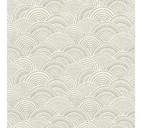 Rasch Papier peint 581416 - Papier peint intissé blanc avec motif graphique avec points, traits et feuilles noirs - 10,05 x 0,53 m