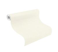 RASCH Papier peint 704426 - Papier peint intissé clair avec structure crépi fine - Blanc crème - 10,05 m x 0,53 m (L x l)