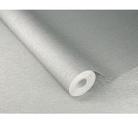 Rasch Papier peint intissé, couleur unie, lignes, structure argentée métallisée 608670