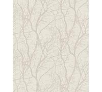 Rasch Papier peint intissé (floral) blanc 10,05 m x 0,53 m, changement de papier peint 633252, 10,05 m 0,53 m