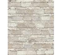 Rasch Papier peint intissé (Industrial) Beige 10,05 m x 0,53 m Factory IV 428049