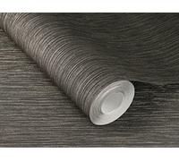 Rasch Papier peint intissé noir et doré avec structure fine ligne, collection Curiosity - 10,05 m x 0,53 m