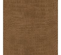 Rasch Papier peint 751314 - Papier peint non tissé avec aspect cuir crocodile marron de la collection African Queen III