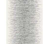 Rasch Papier peint non tissé blanc effet 3D avec fines lignes argentées et gris métallisées, 10,05 m x 53 cm (L x l)
