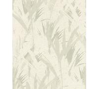 Rasch Papier peint non tissé mat Tapisserie avec effet béton et feuilles de la collection Concrete 520729 10,05 m x 0,53 m