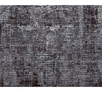 Rasch Papier peint photo intissé avec mur de brique gris - 940954-3 m x 3,72 m (L x l)