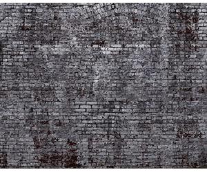 Rasch Papier peint photo intissé avec mur de brique gris - 940954-3 m x 3,72 m (L x l)