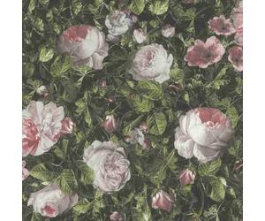 Rasch Selection 278316 Papier Papier peint Floraux 0.53 x 10.05 m vert fuchsia