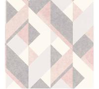 Rasch Selection 278828 Papier peint Papier A Motifs 10.05 x 0.53 m Blanc Gris Rose