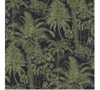 Rasch Selection 832525 Papier peint intissé Botanique 10.05 x 0.53 m Noir Or