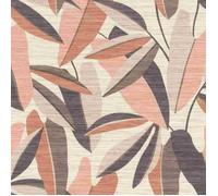 Rasch Symphony 866353 Papier peint intissé Motif feuilles orange, marron et beige 10,05 x 0,53 m (L x l)