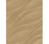Rasch Sky Lounge 608052 Papier peint intissé Doré Motif vagues et effet changeant